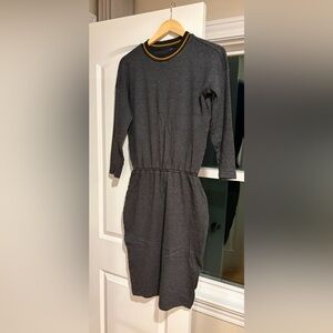 Zara Charcoal Long Sleeve Dress